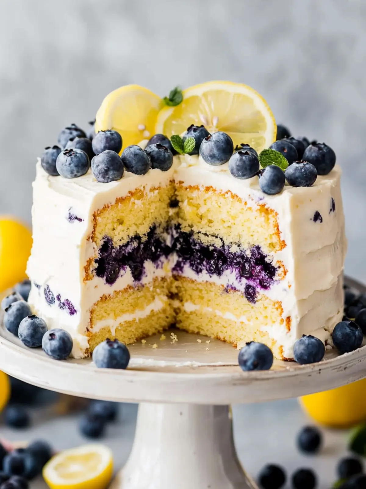 Lemon Blueberry Layer Cake: A Fresh Twist on Classics 3 Lemon Blueberry Layer Cake