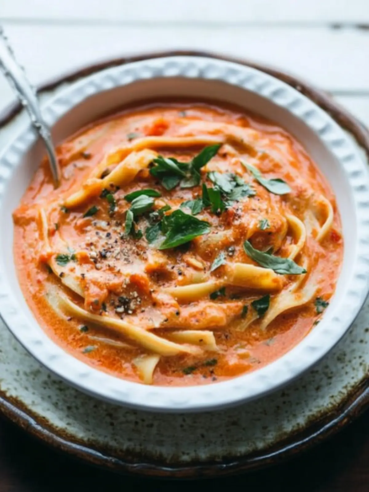 Creamy Roasted Red Pepper Cream Sauce Over Fettuccine Bliss 3 Roasted Red Pepper Cream Sauce