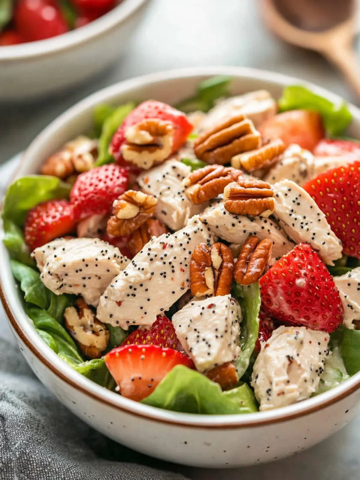 Savory Strawberry Poppy Seed Pecan Chicken Salad Delight 3 Strawberry Poppy Seed Pecan Chicken Salad