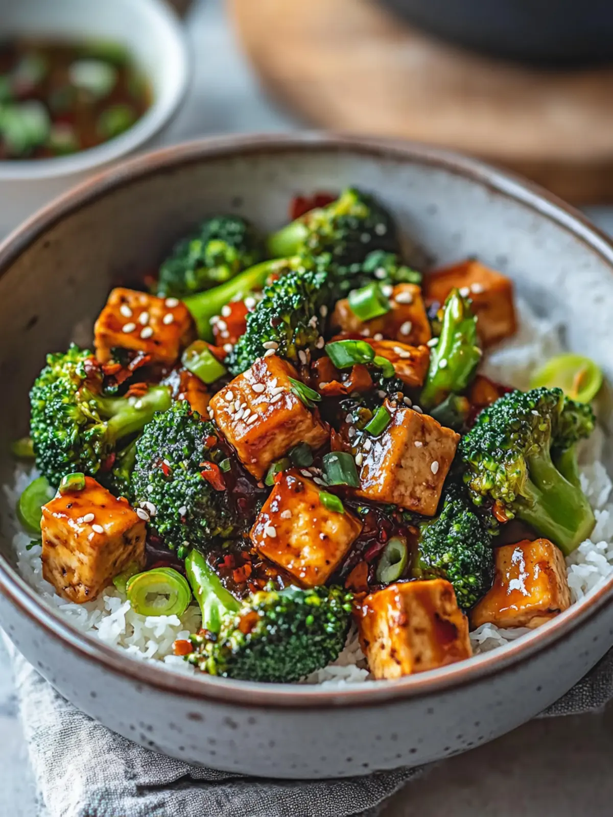 Delicious Sticky Broccoli & Tofu Stir-Fry in 30 Minutes 4 Sticky Broccoli & Tofu Stir-Fry