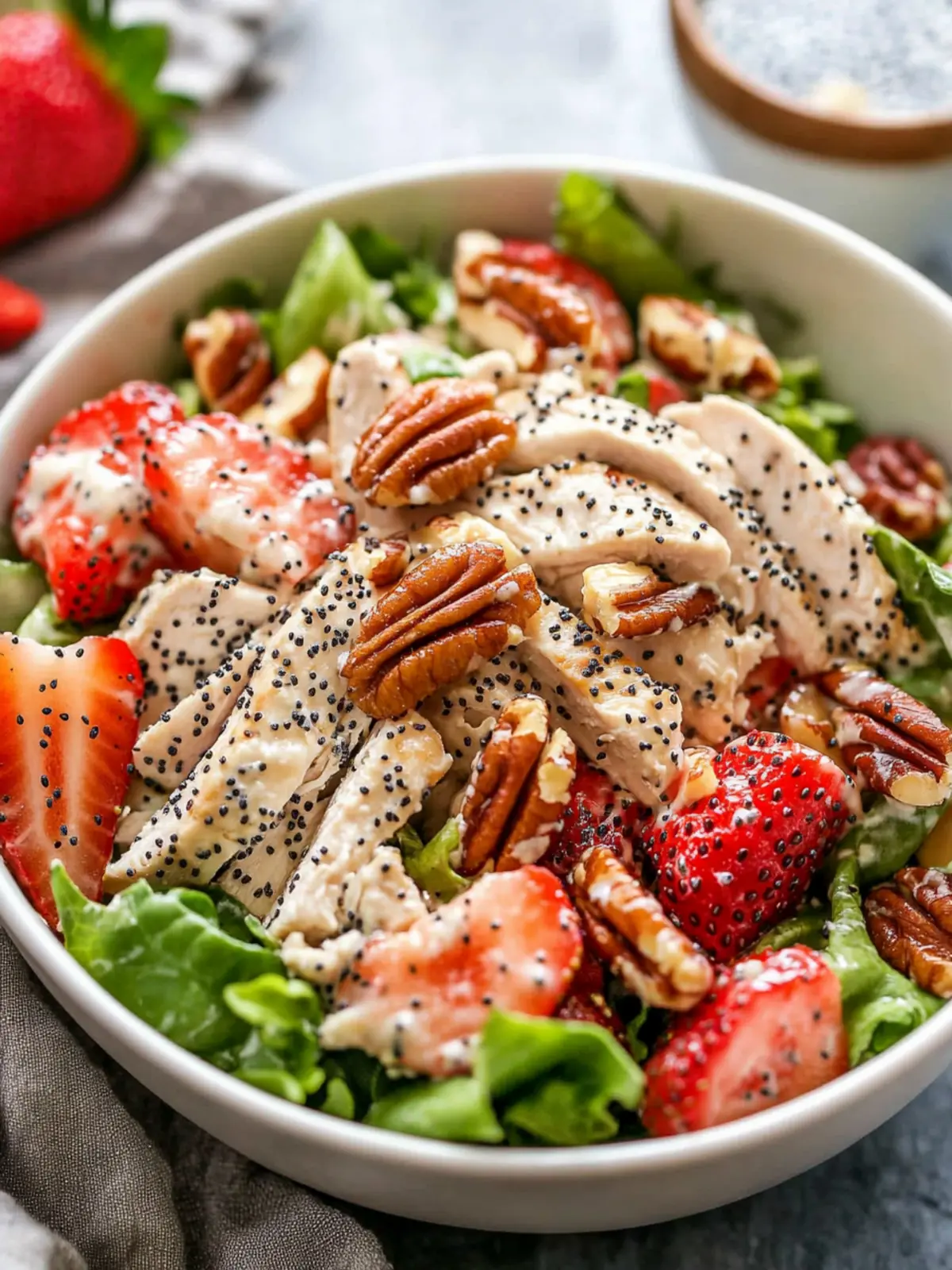 Savory Strawberry Poppy Seed Pecan Chicken Salad Delight 4 Strawberry Poppy Seed Pecan Chicken Salad