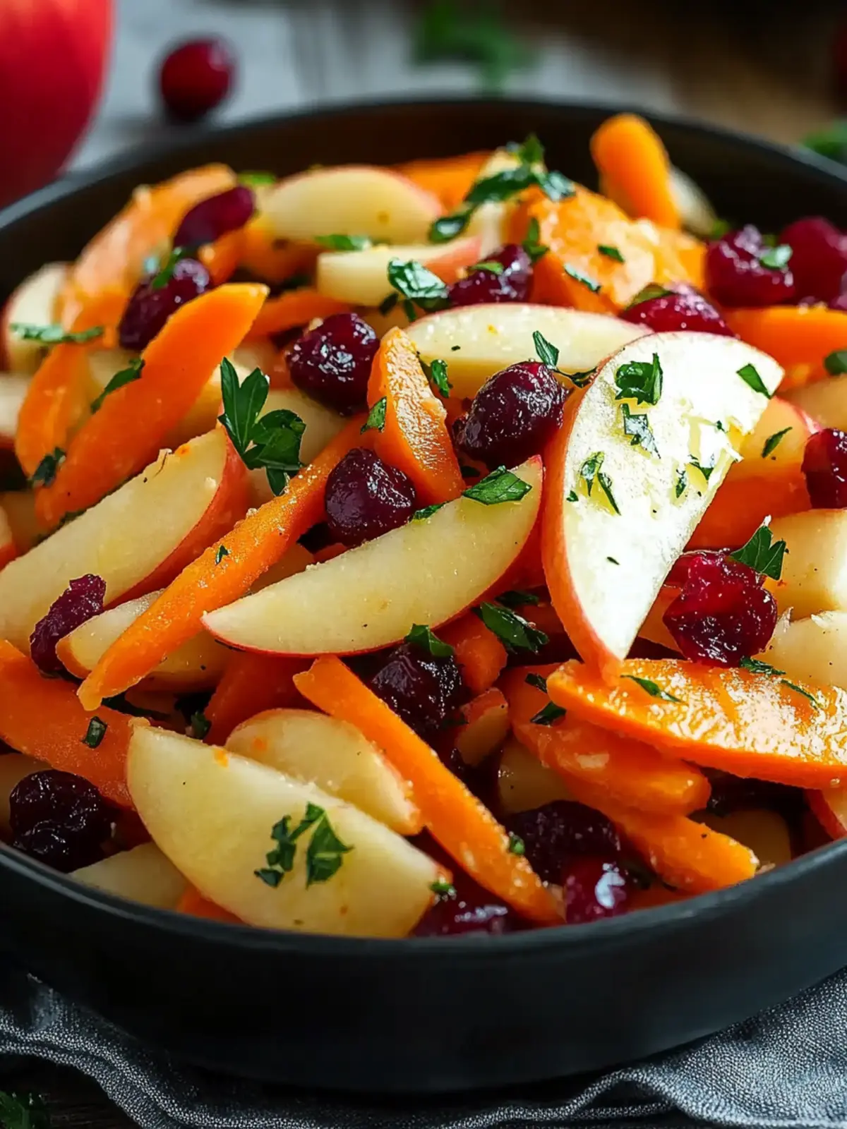 Zesty Refreshing Apple Cranberry Carrot Salad Recipe 2 Refreshing Apple Cranberry Carrot Salad