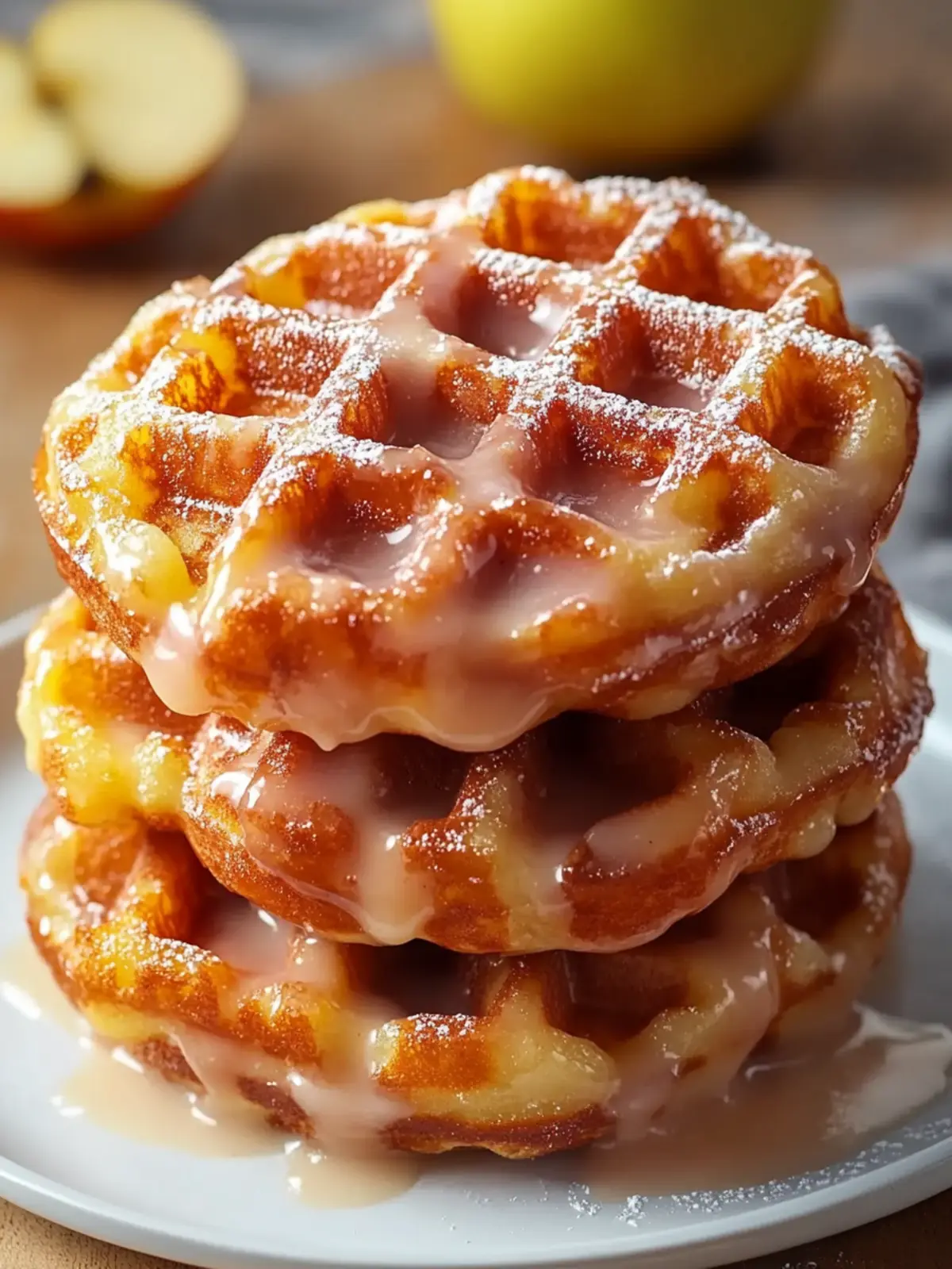 Delicious Apple Fritter Waffle Donuts for Cozy Mornings 4 Apple Fritter Waffle Donuts