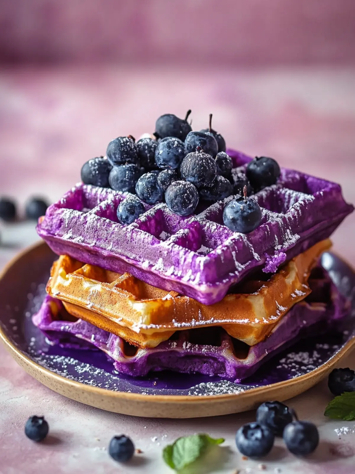 Crispy Ube Waffles That Will Brighten Your Weekend Mornings 4 Crispy Ube Waffles