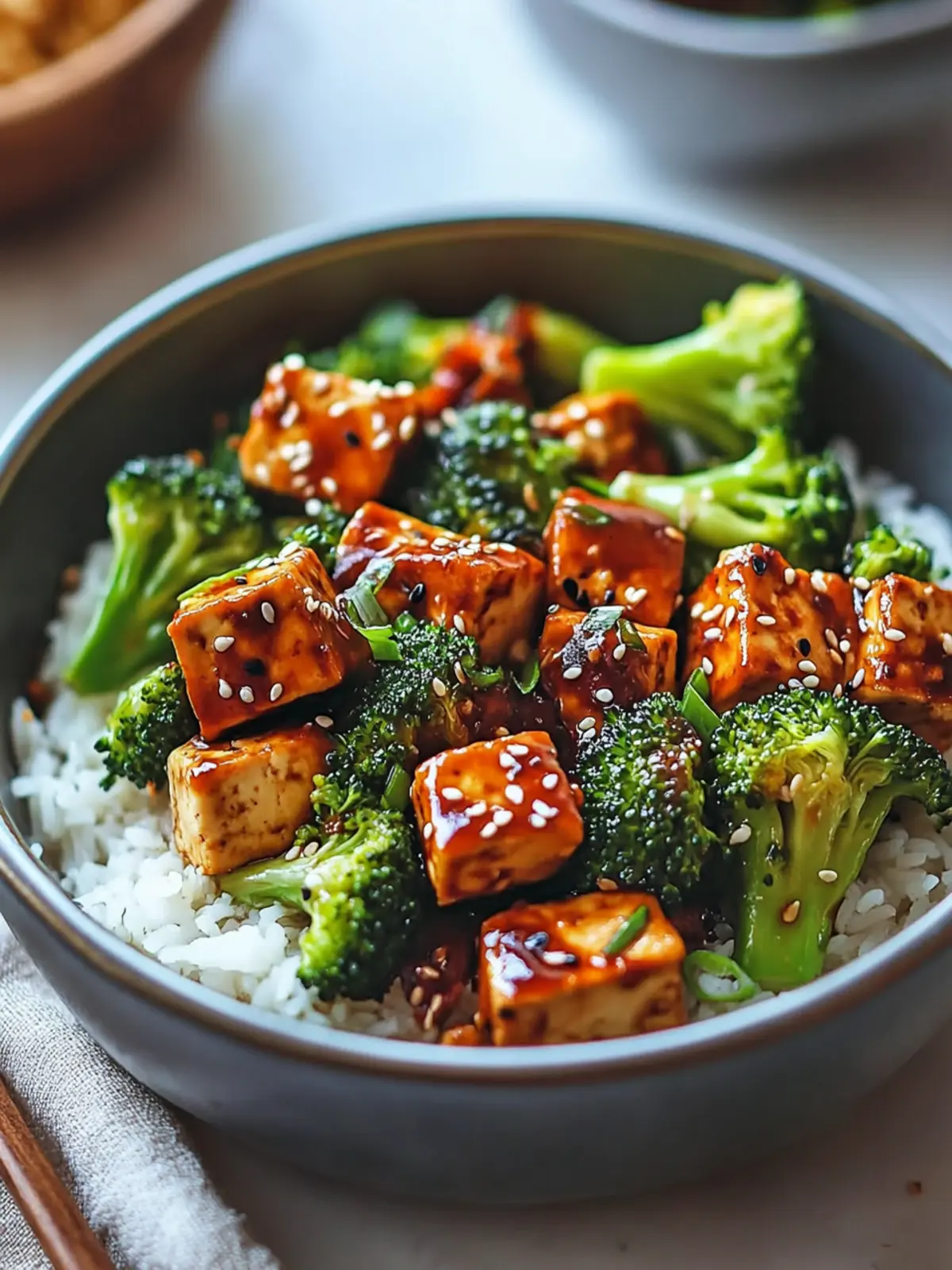 Delicious Sticky Broccoli & Tofu Stir-Fry in 30 Minutes 3 Sticky Broccoli & Tofu Stir-Fry