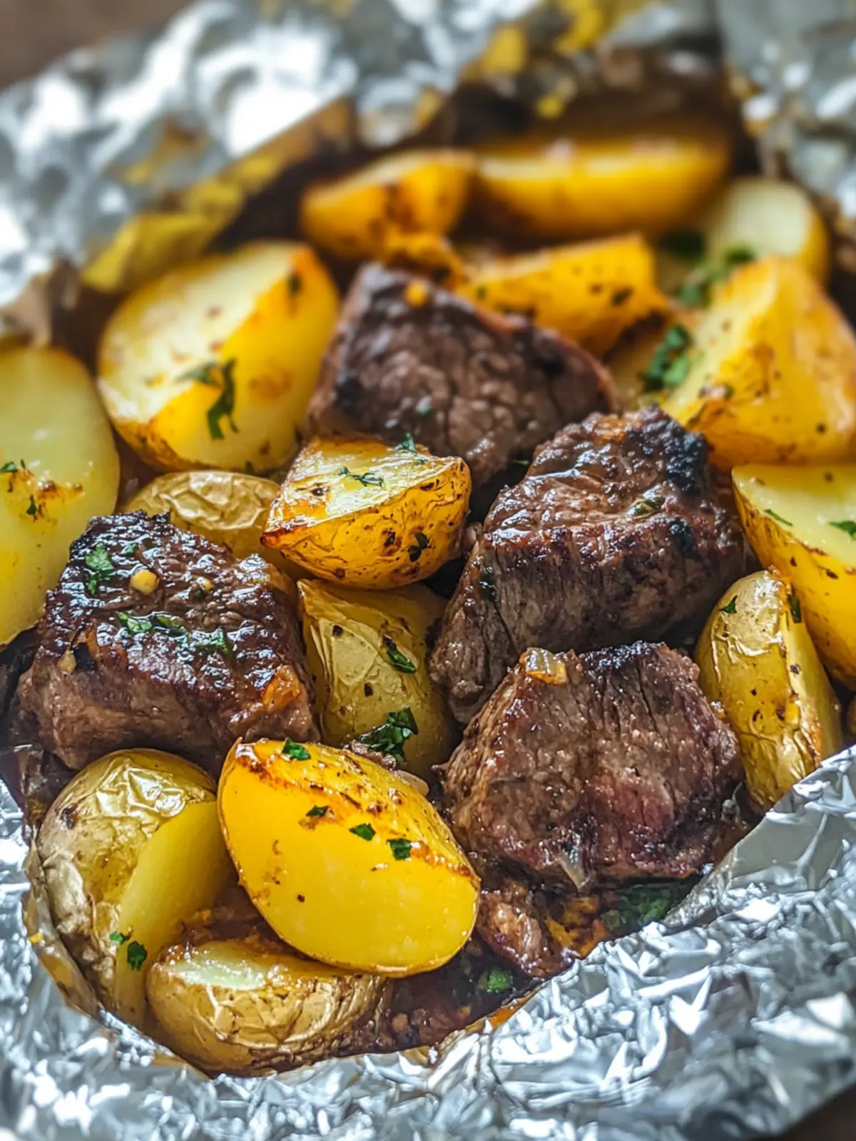 Garlic Butter Steak and Potato Foil Packets for Perfect Grilling 5 Garlic Butter Steak and Potato Foil Packets
