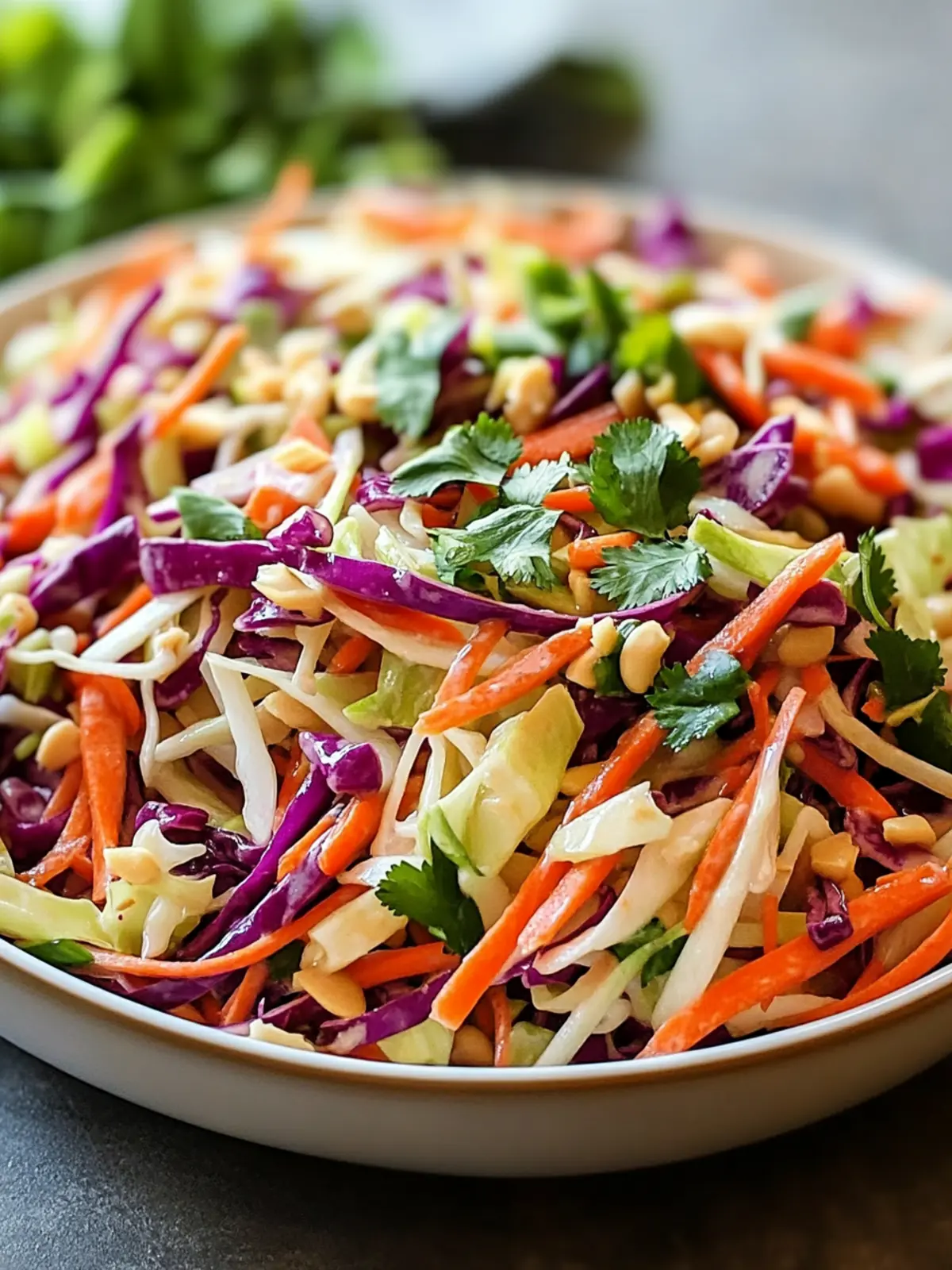 Zesty Easy Asian Slaw with Creamy Peanut Dressing Delight 4 Easy Asian Slaw with Peanut Dressing