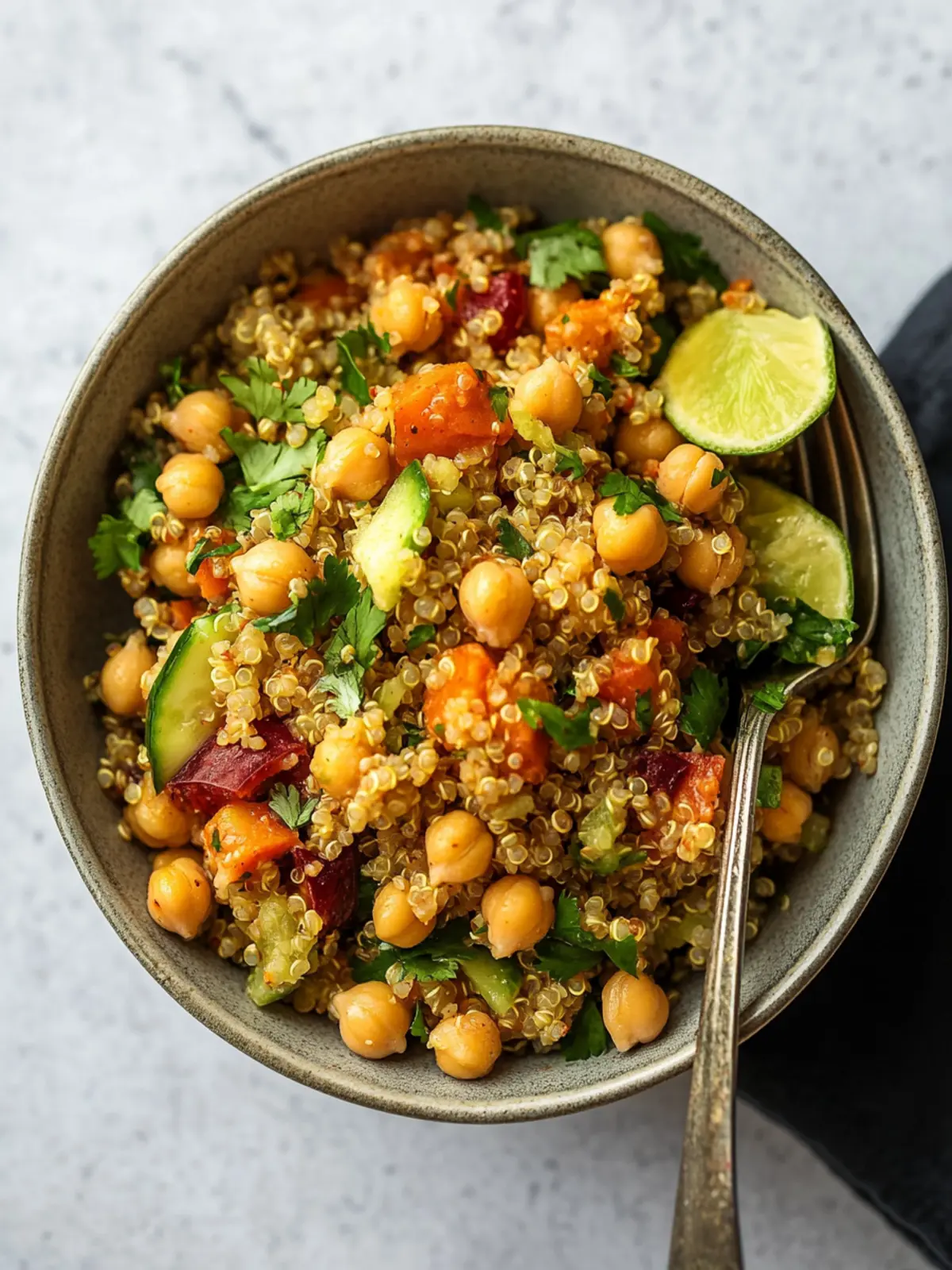 Delicious Curried Chickpea Quinoa Salad Ready in 30 Minutes 5 Curried Chickpea Quinoa Salad