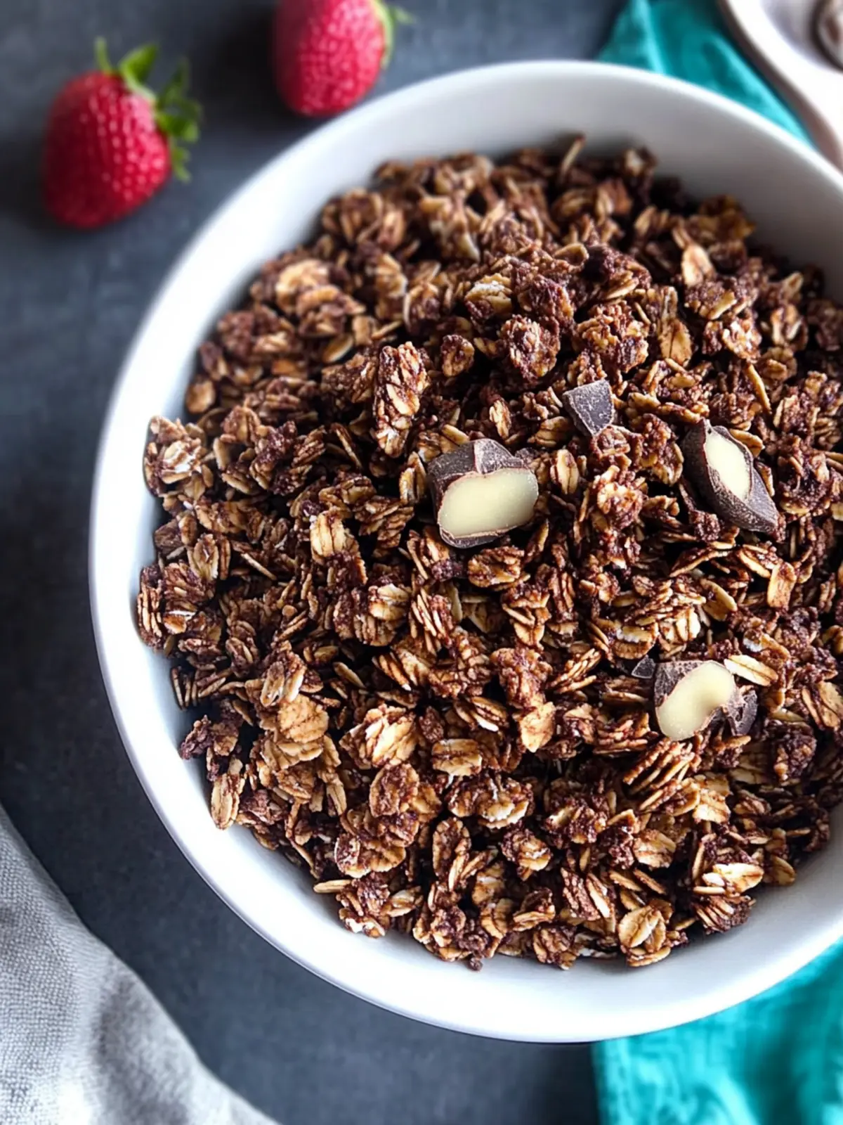 Homemade Chocolate Granola for Irresistible Breakfast Bliss 2 Homemade Chocolate Granola