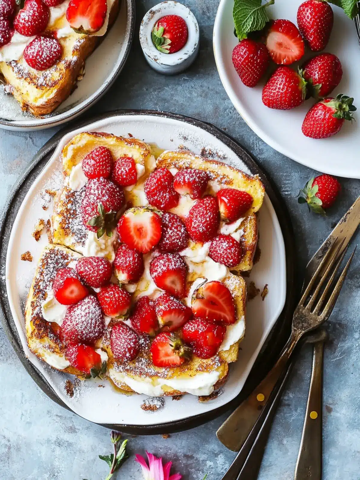 Baked Strawberries and Cream French Toast for a Perfect Morning 5 Baked Strawberries and Cream French Toast