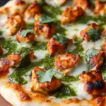 Tandoori Chicken Pizza with Cilantro Mint Chutney Bliss 8 Tandoori Chicken Pizza with a Cilantro Mint Chutney