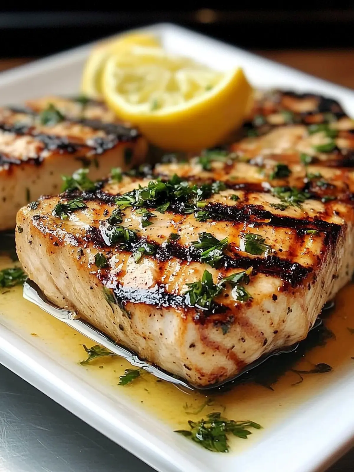 Grilled Swordfish Steaks with Lemon Herb Marinade: 4 Easy Steps 5 Grilled Swordfish Steaks with Lemon Herb Marinade: 4 Bold Steps