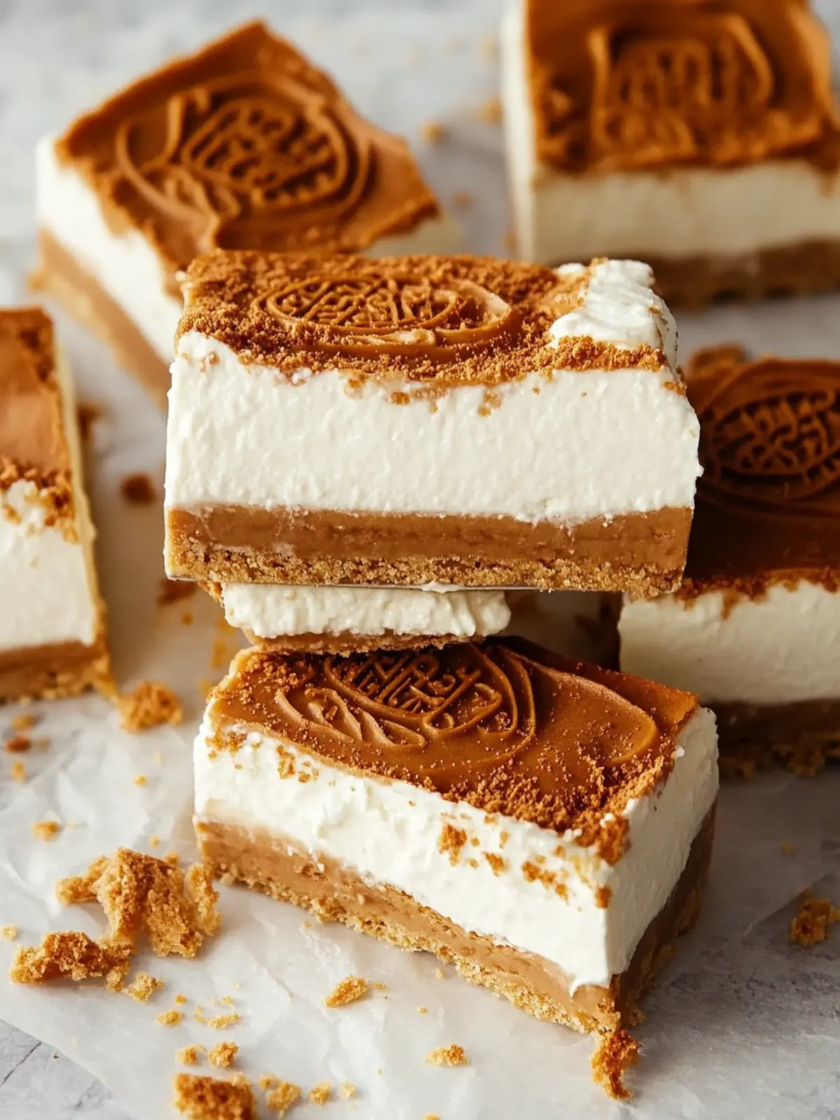 Decadent No-Bake Biscoff Cheesecake Bars You’ll Love 3 No-Bake Biscoff Cheesecake Bars