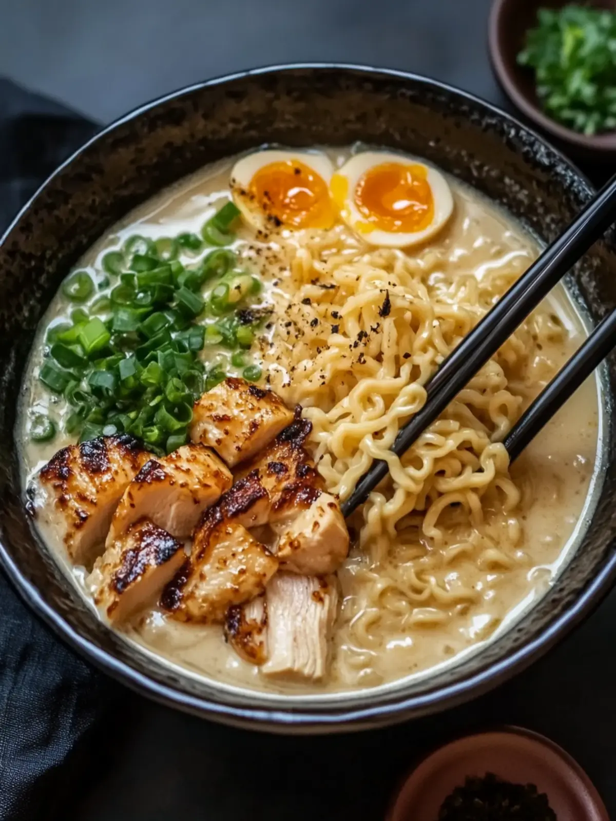Creamy Garlic Chicken Ramen That Warm Your Soul 4 Chicken Ramen with Creamy Garlic Sauce