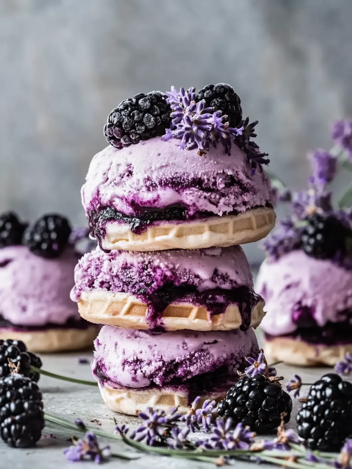 Indulge in Blackberry Lavender Ice Cream Sandwiches Today 5 Blackberry Lavender Ice Cream Sandwiches