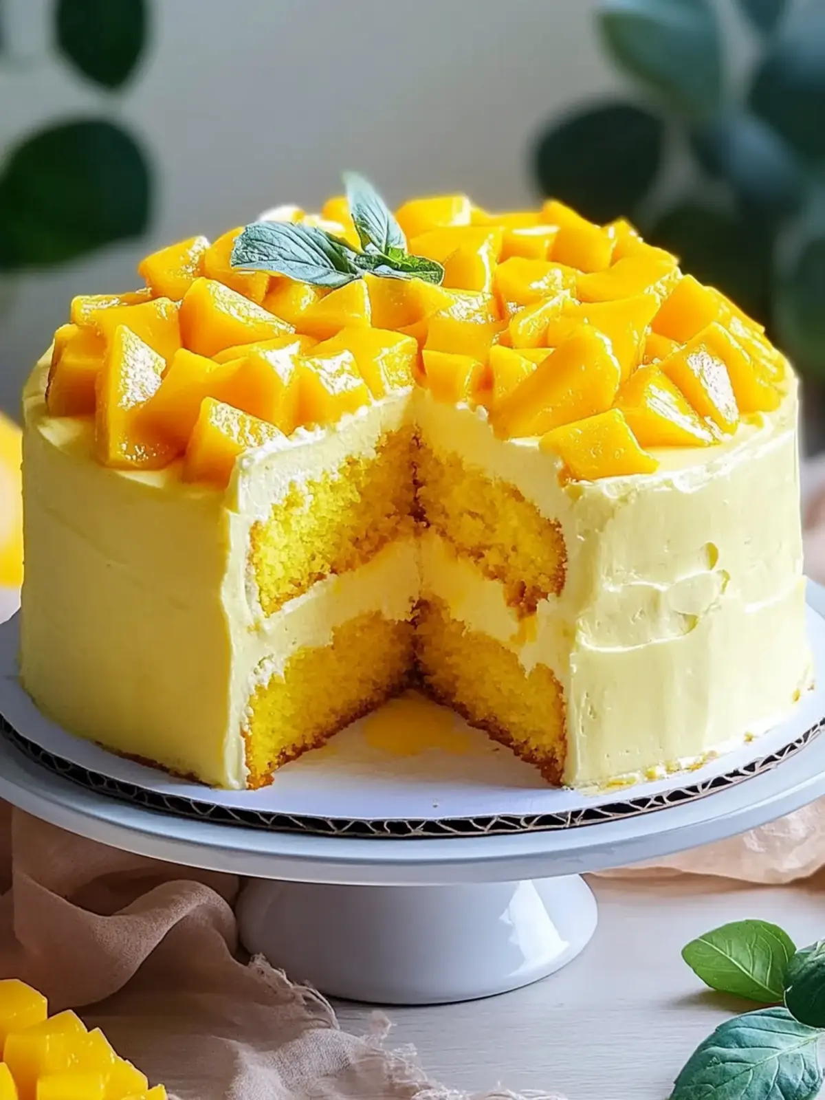 Irresistible Mango Cake That Will Brighten Your Day 4 Irresistible Mango Cake