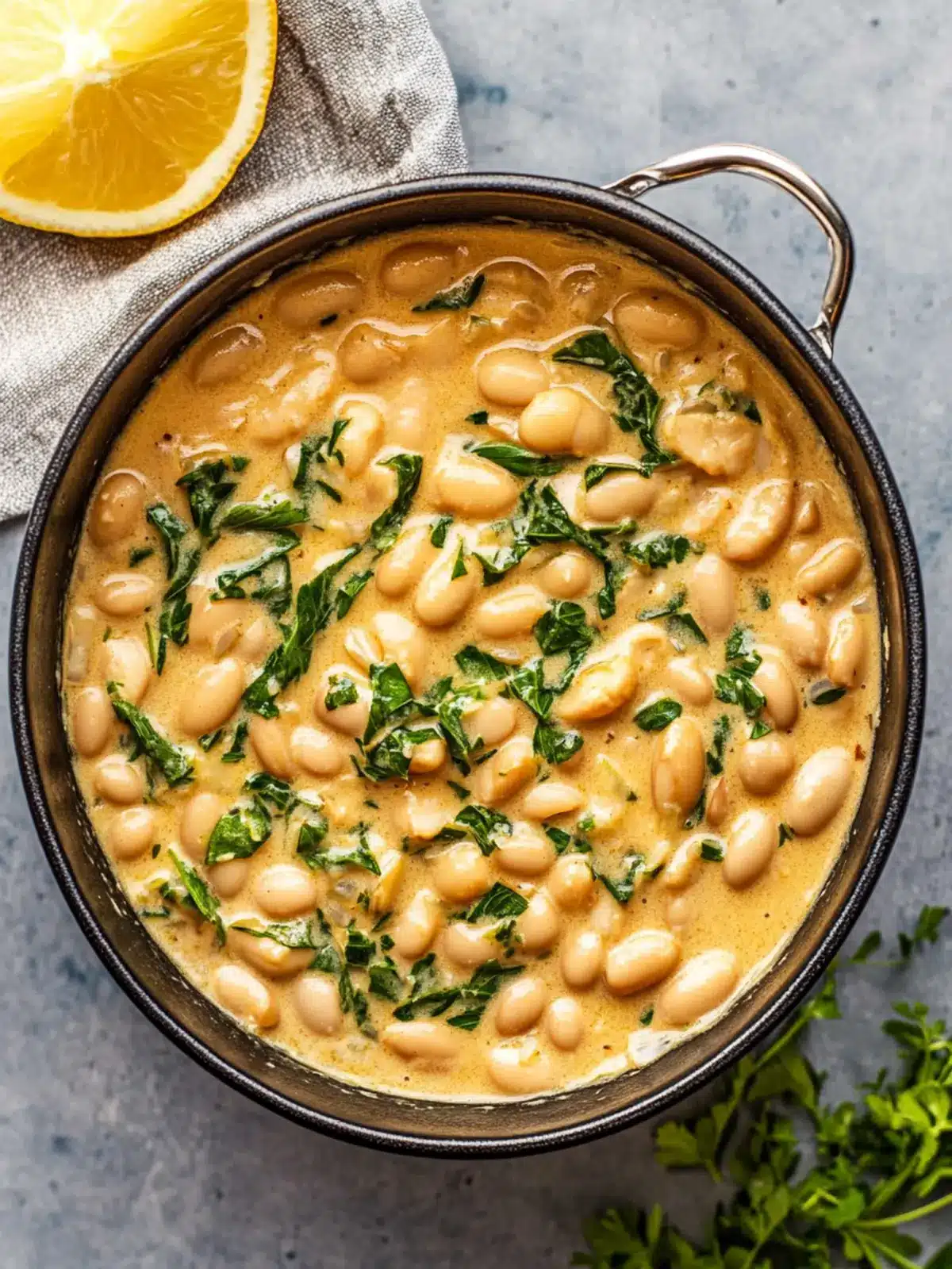 Creamy Miso Butter Beans – A Cozy Spinach Delight 5 Creamy Miso Butter Beans