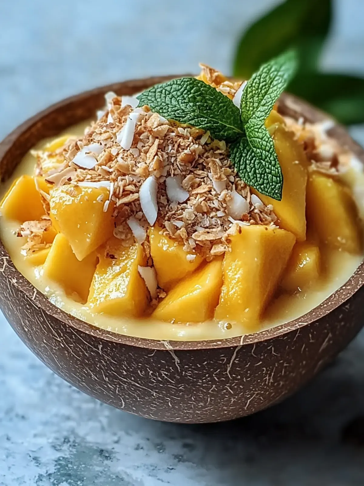 Vegan Mango Coconut Bowls for a Creamy Summer Escape 4 Vegan Mango Coconut Bowls