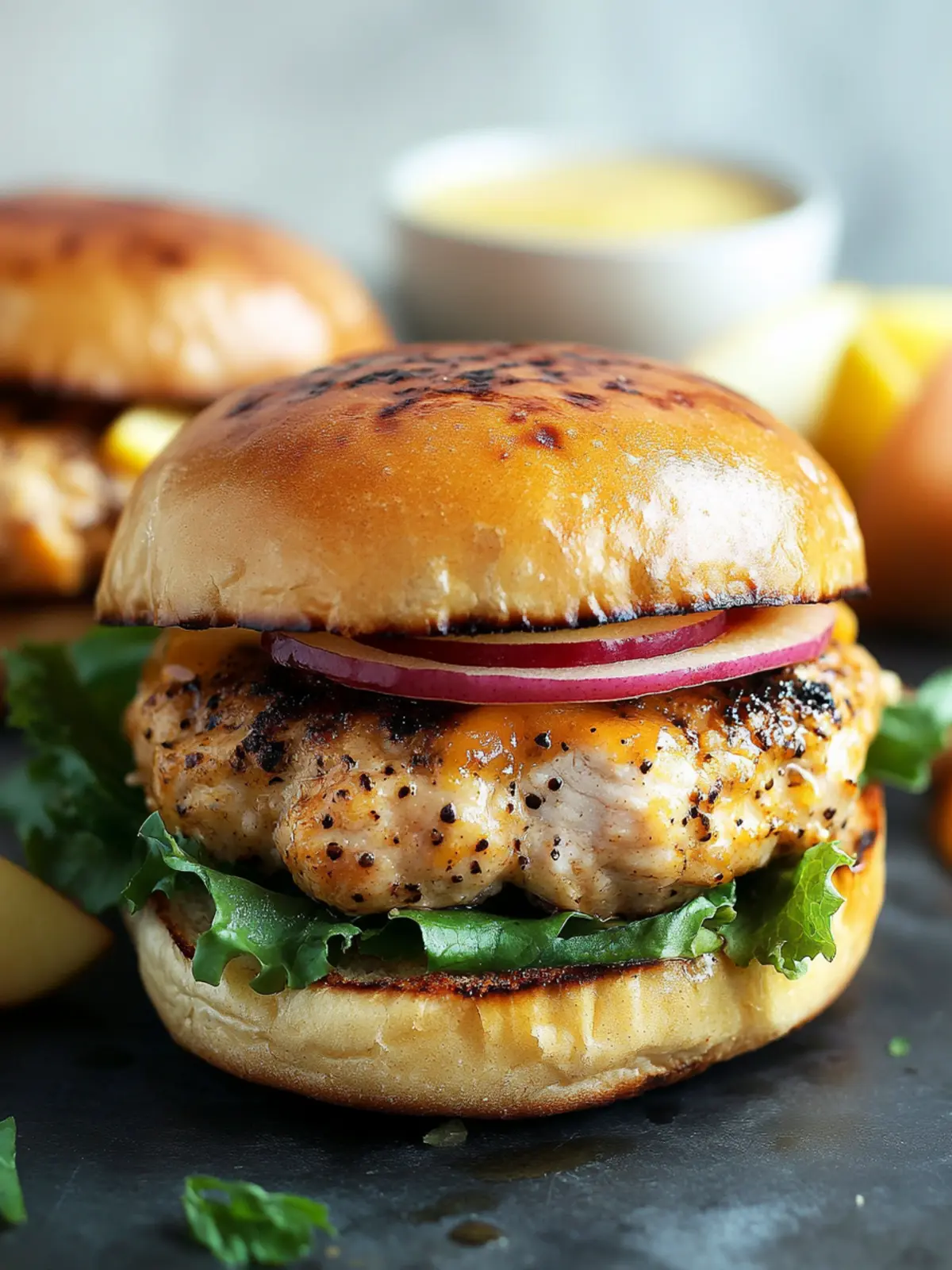 Juicy Maple Mustard Apple Chicken Burgers You’ll Crave 5 Maple Mustard Apple Chicken Burgers