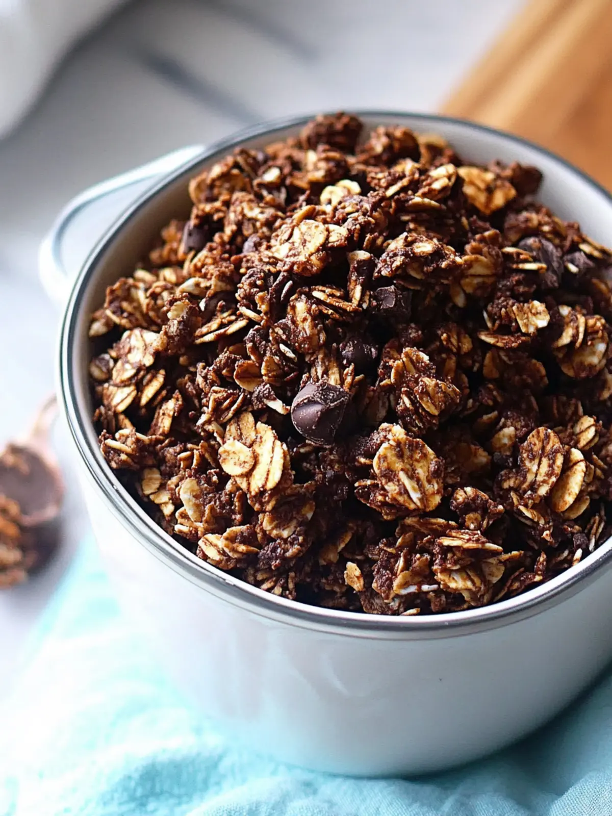 Homemade Chocolate Granola for Irresistible Breakfast Bliss 4 Homemade Chocolate Granola
