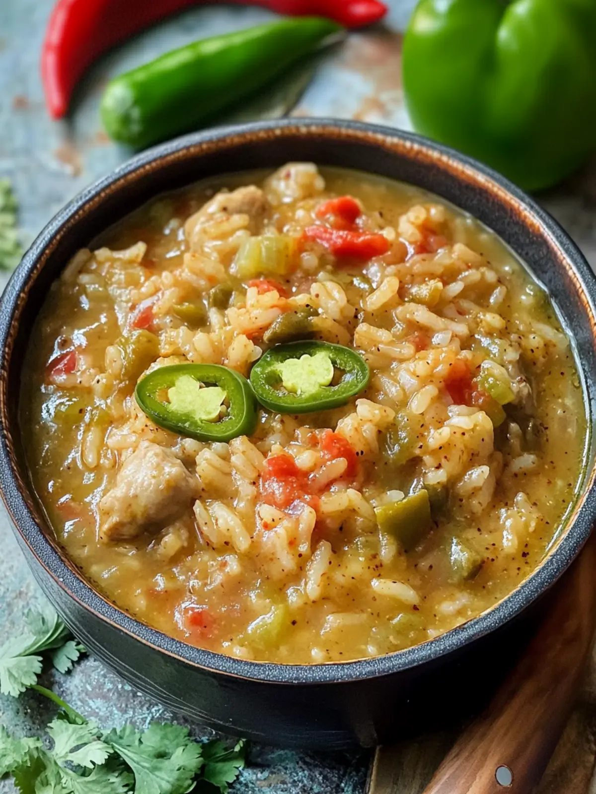 Savory Grandma's Chili Verde Perfect with Fluffy Spanish Rice 3 Grandma’s Chili Verde and Spanish Rice