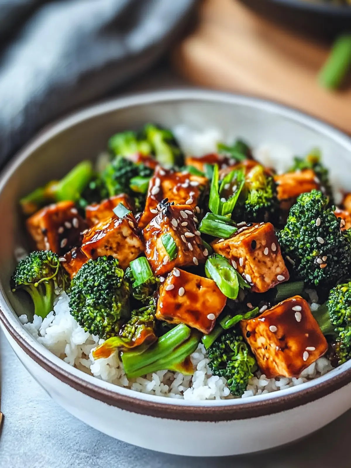 Delicious Sticky Broccoli & Tofu Stir-Fry in 30 Minutes 5 Sticky Broccoli & Tofu Stir-Fry