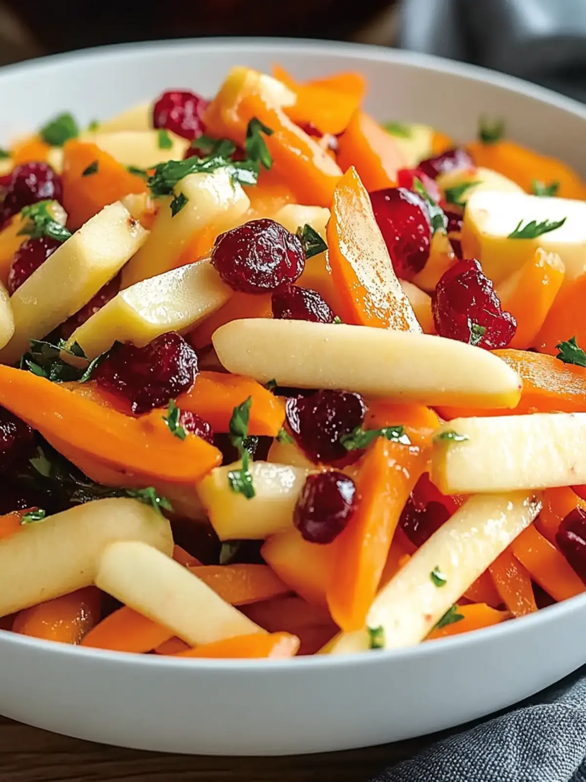 Zesty Refreshing Apple Cranberry Carrot Salad Recipe 4 Refreshing Apple Cranberry Carrot Salad