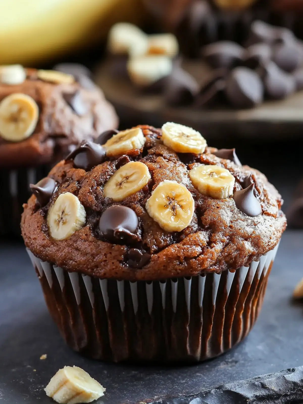 Decadent Chocolate Peanut Butter Banana Muffins You’ll Love 4 Chocolate Peanut Butter Banana Muffins