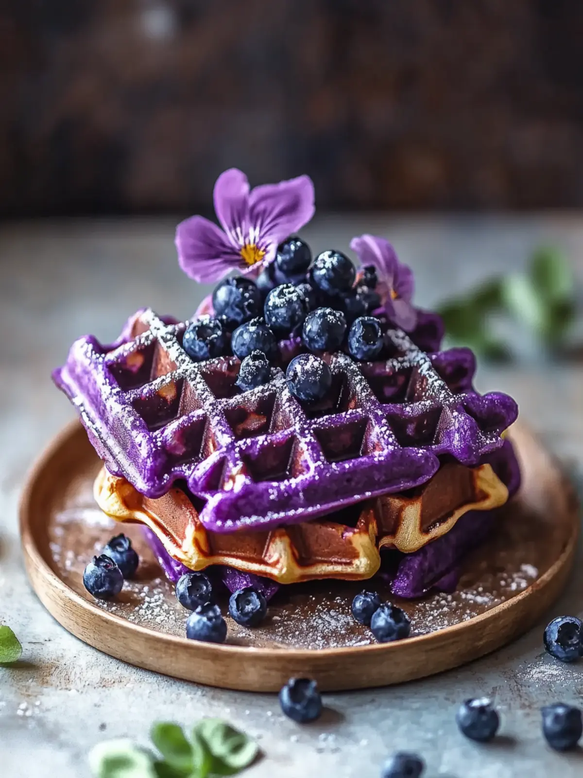 Crispy Ube Waffles That Will Brighten Your Weekend Mornings 3 Crispy Ube Waffles