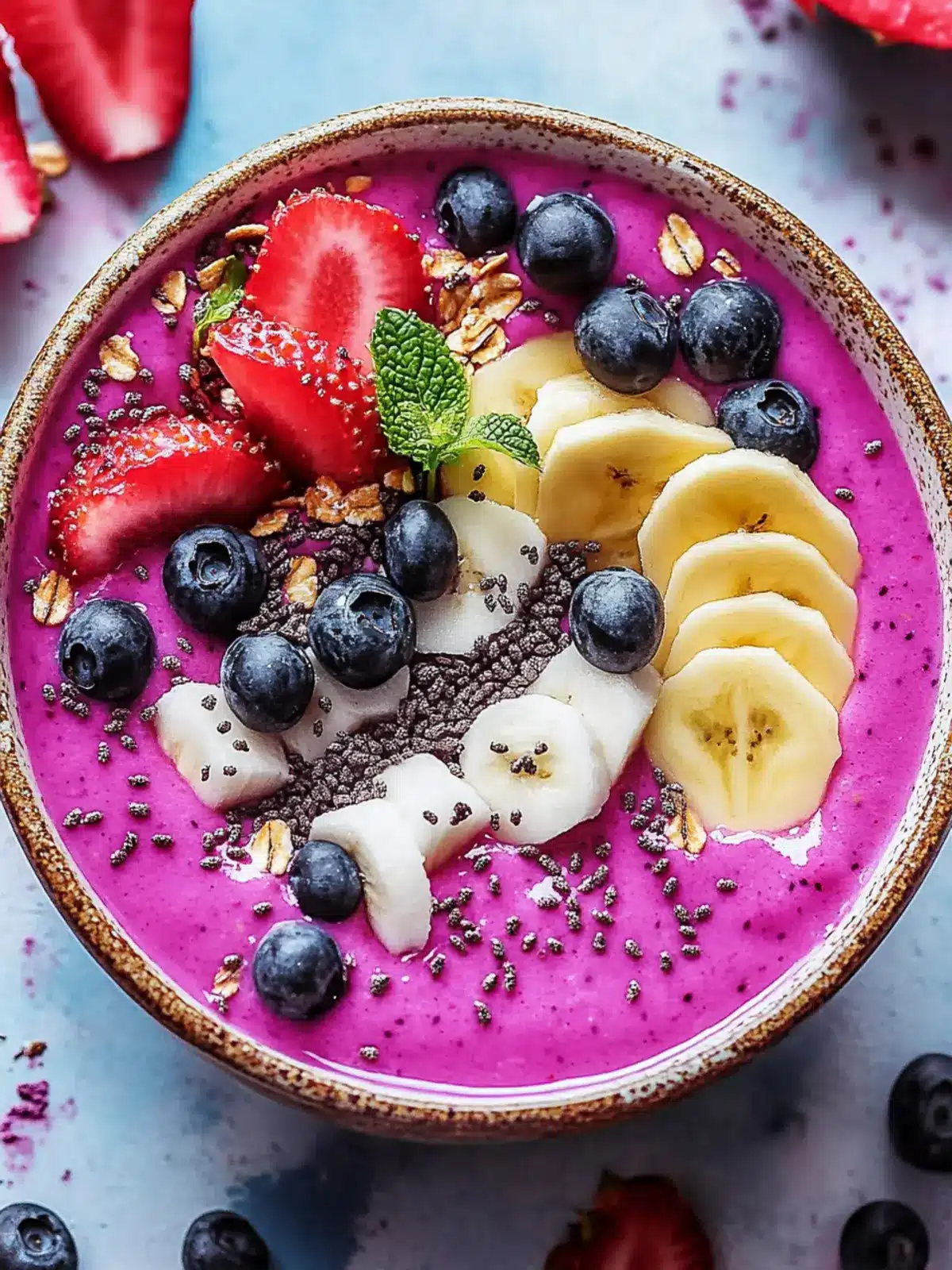 Velvety Creamy Dragon Fruit Smoothie Bowl for a Bright Start 4 Creamy Dragon Fruit Smoothie Bowl