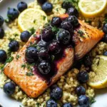 Blueberry Glazed Salmon with Lemon Herb Couscous Made Easy 6 Blueberry Glazed Salmon with Lemon Herb Couscous