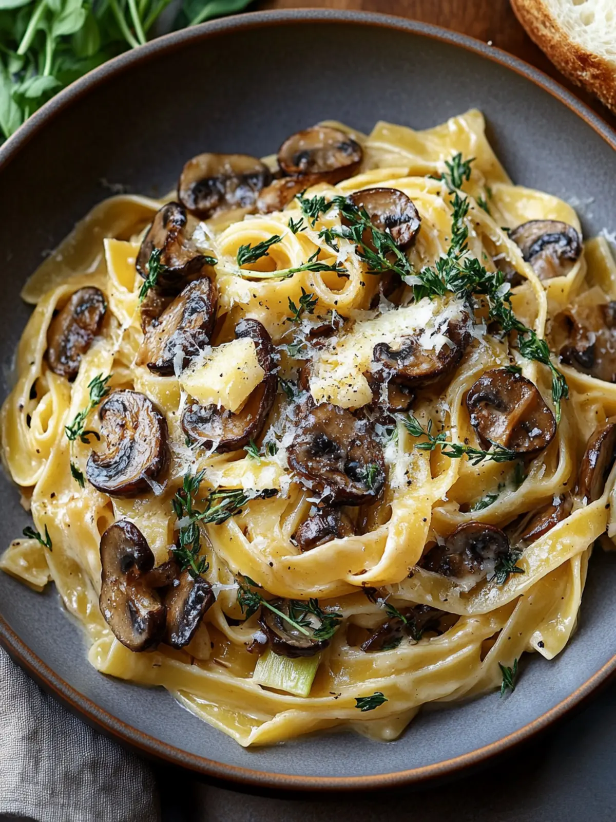 Caramelized Leek and Mushroom Gruyere Pasta for Cozy Nights 2 Caramelized Leek and Mushroom Gruyere Pasta