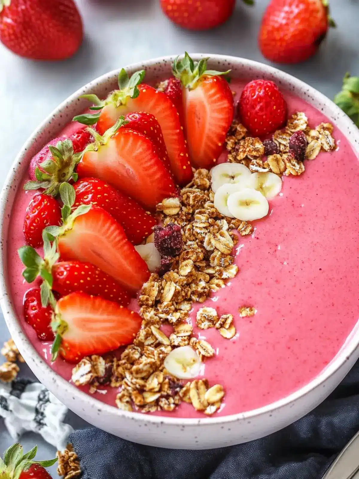 Delicious Strawberry Smoothie Bowl for a Guilt-Free Treat 5 Strawberry Smoothie Bowl