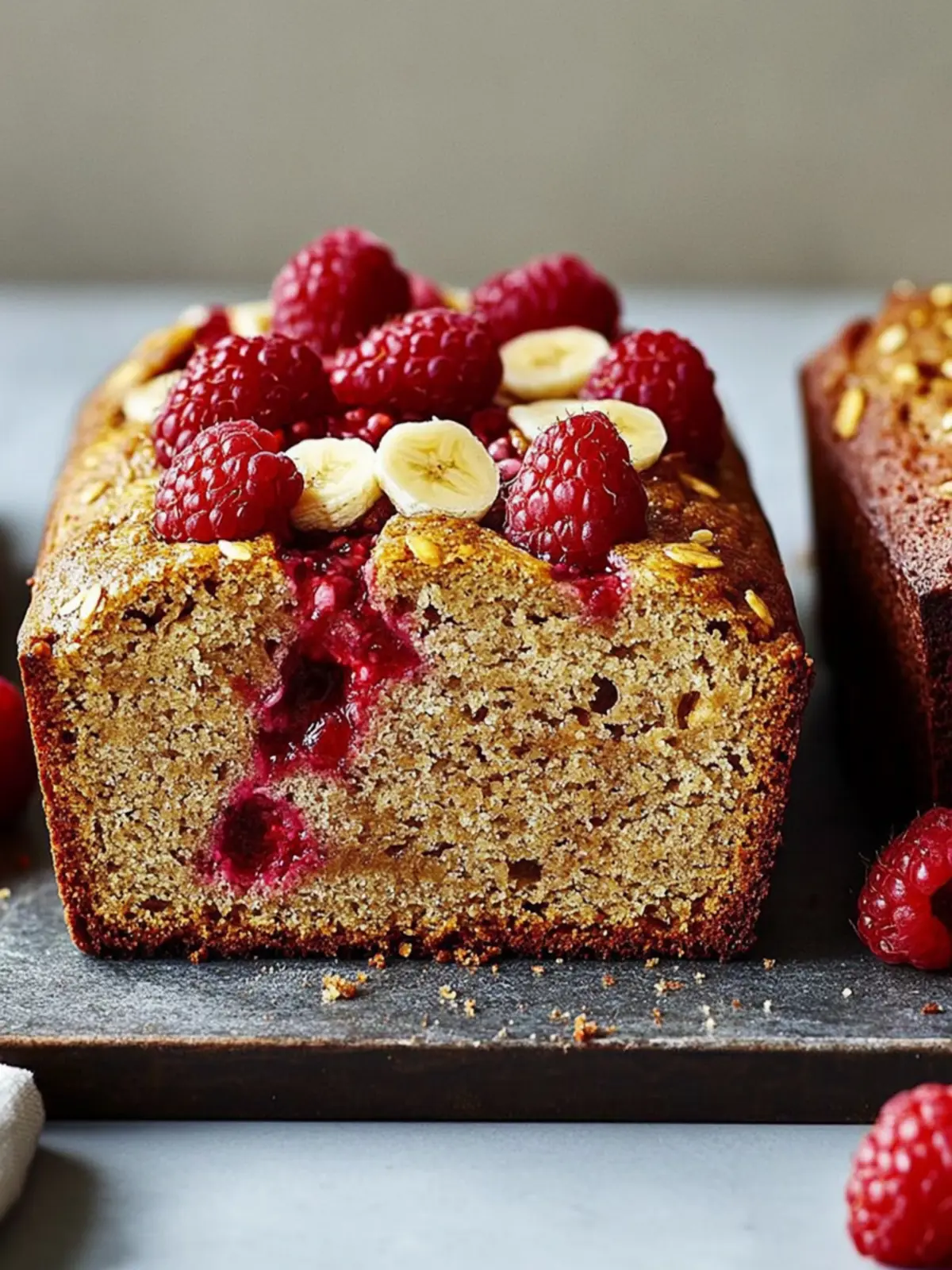 Raspberry & Banana No-Knead Breakfast Loaf for Lazy Mornings 3 Raspberry & Banana No-Knead Breakfast Loaf