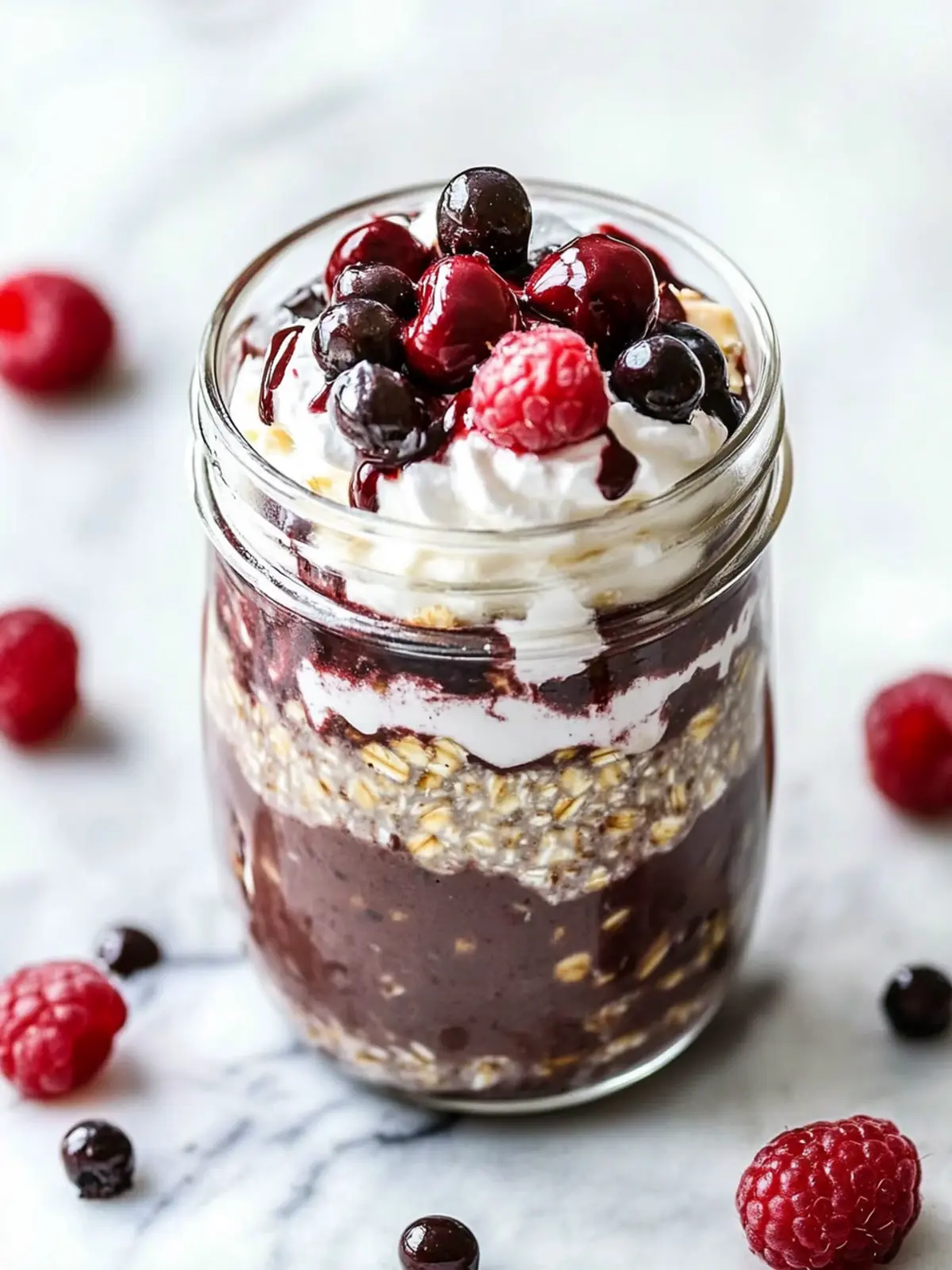 Indulge in Black Forest Cake-Inspired Overnight Oats Today 4 Black Forest Cake-Inspired Overnight Oats