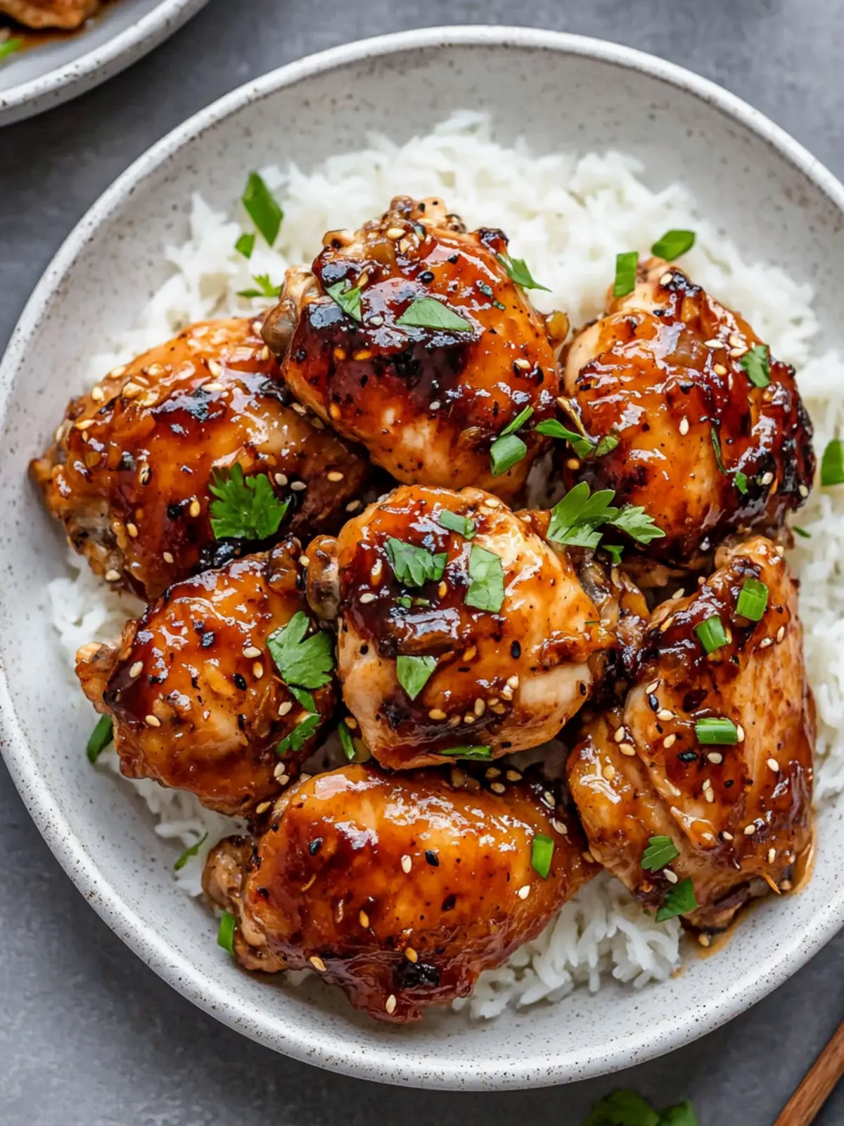Irresistible Honey Garlic Chicken Thighs in the Slow Cooker 4 Honey Garlic Chicken Thighs (Slow Cooker)