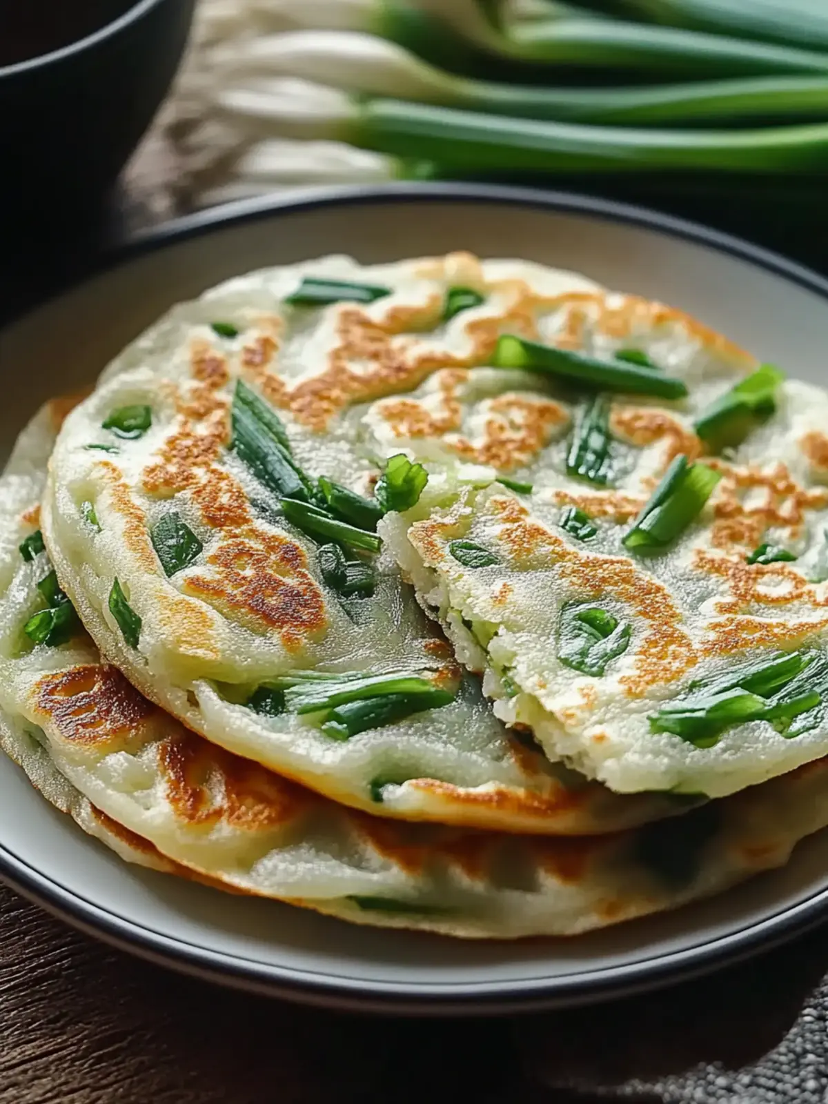 Crispy Rice Paper Scallion Pancakes You’ll Crave Daily! 4 Crispy Rice Paper Scallion Pancakes
