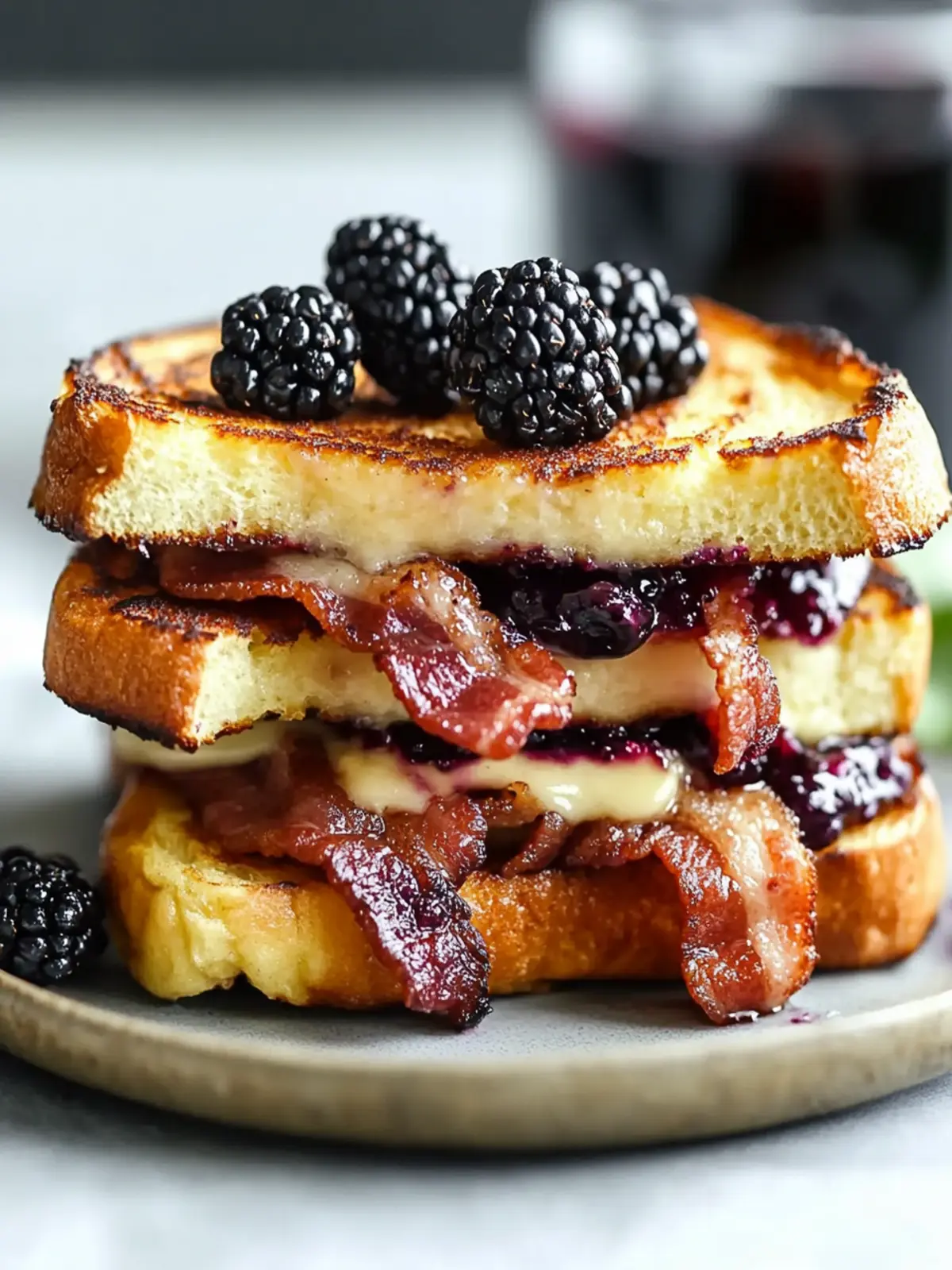 Bacon Blackberry French Toast Sandwich for Irresistible Mornings 3 Bacon Blackberry French Toast Sandwich