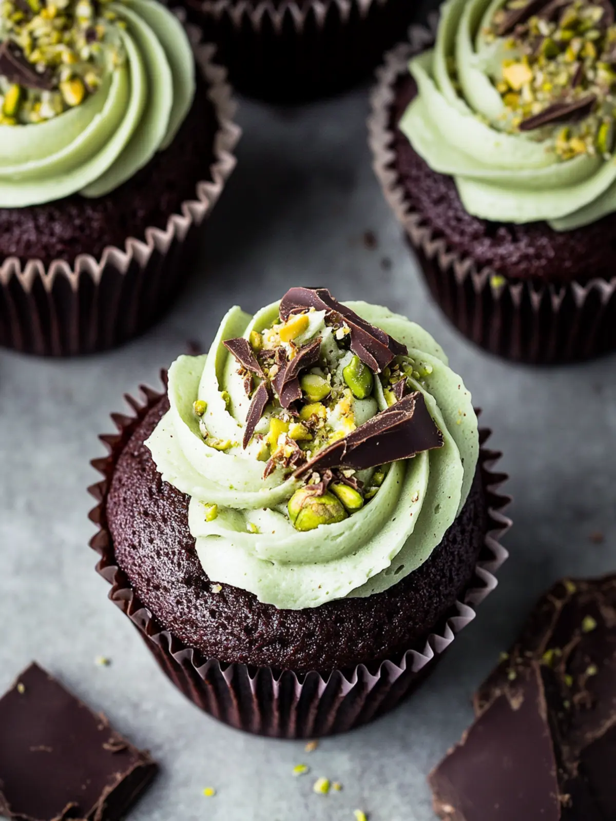 Irresistible Pistachio Chocolate Cupcakes You’ll Adore 3 Pistachio Chocolate Cupcakes
