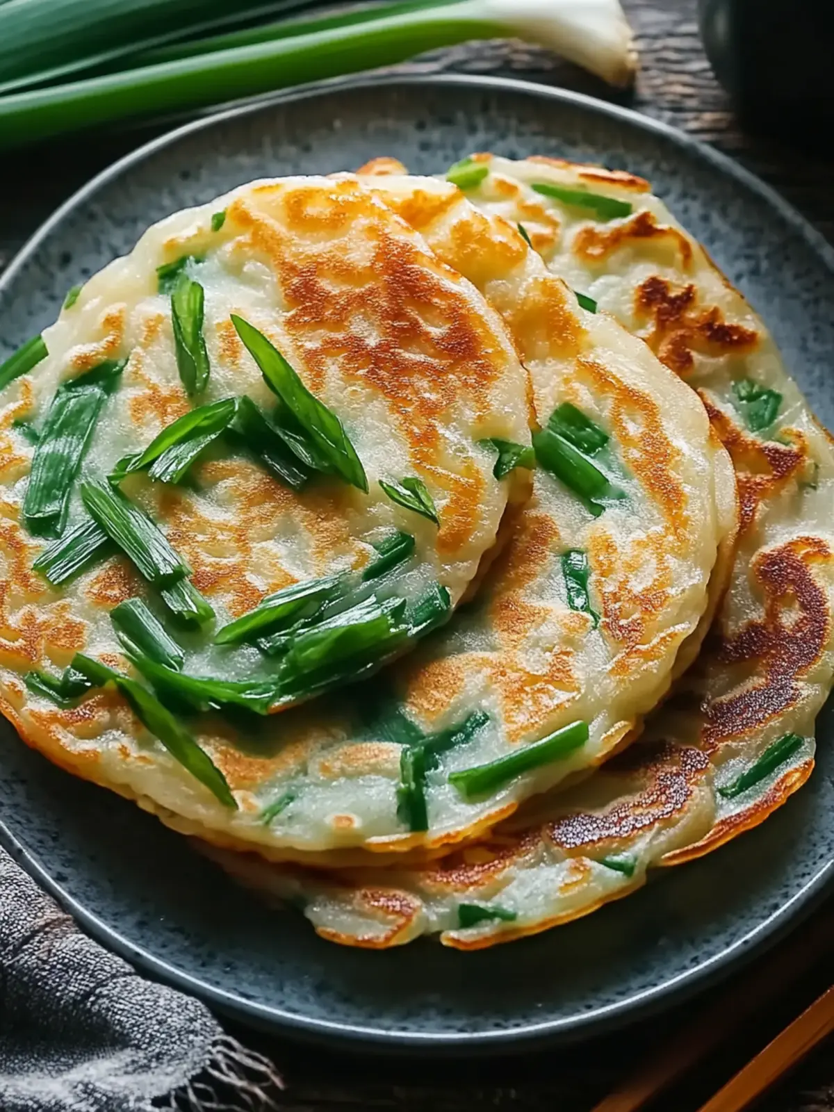 Crispy Rice Paper Scallion Pancakes You’ll Crave Daily! 2 Crispy Rice Paper Scallion Pancakes