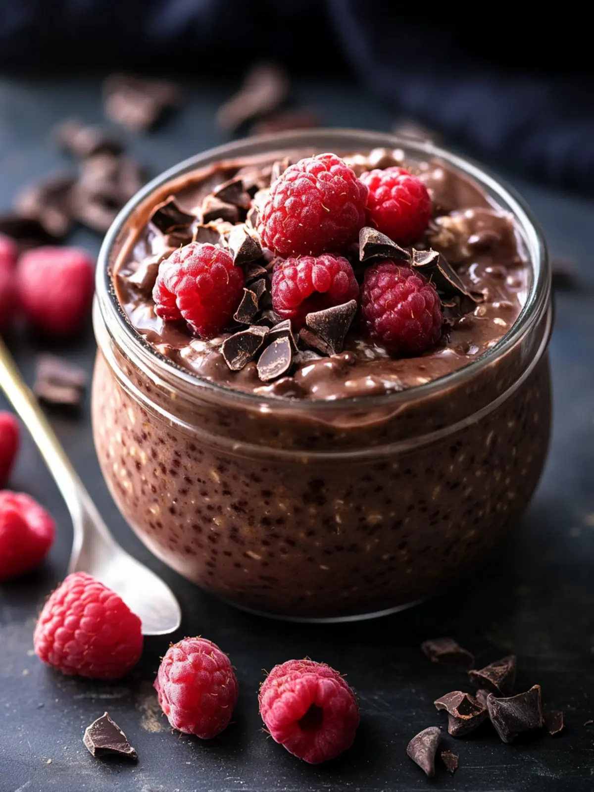 Indulgent Dark Chocolate Raspberry Overnight Oats You’ll Love 4 Dark Chocolate Raspberry Overnight Oats
