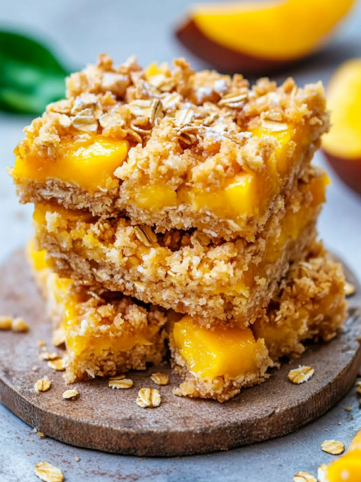 Mango Oatmeal Crumble Bars for a Sweet, Easy Dessert Delight 3 Mango Oatmeal Crumble Bars