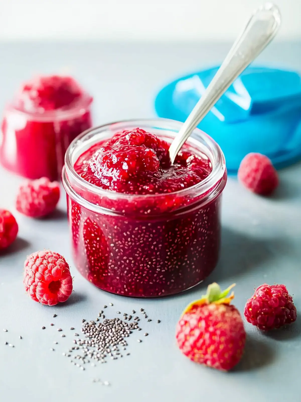 Delicious Baby Jam with Raspberry and Chia Seeds—No Sugar! 4 Baby Jam (Raspberry, Chia Seeds, No Sugar)
