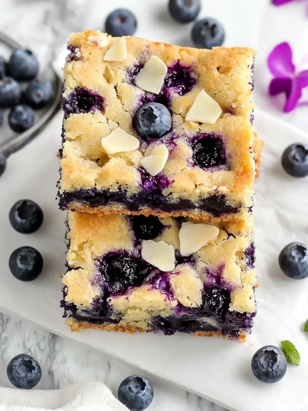 Irresistible Blueberry Blondies Bursting with Flavor 4 Blueberry Blondies