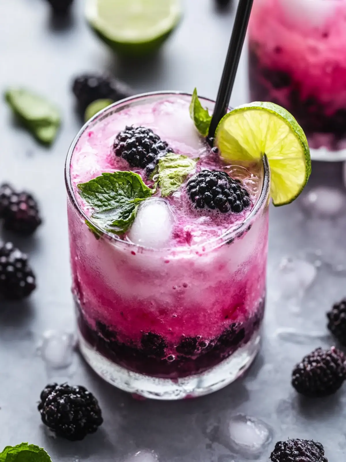 Creamy Blackberry Coconut Mojito: A Tropical Twist on Refreshment 2 Creamy Blackberry Coconut Mojito