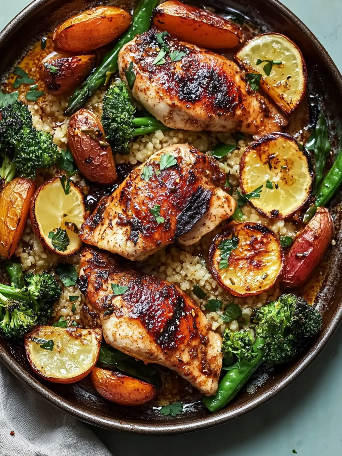 Honey Harissa Chicken Sheet Pan Delight with Crispy Veggies 5 Honey Harissa Chicken Sheet Pan