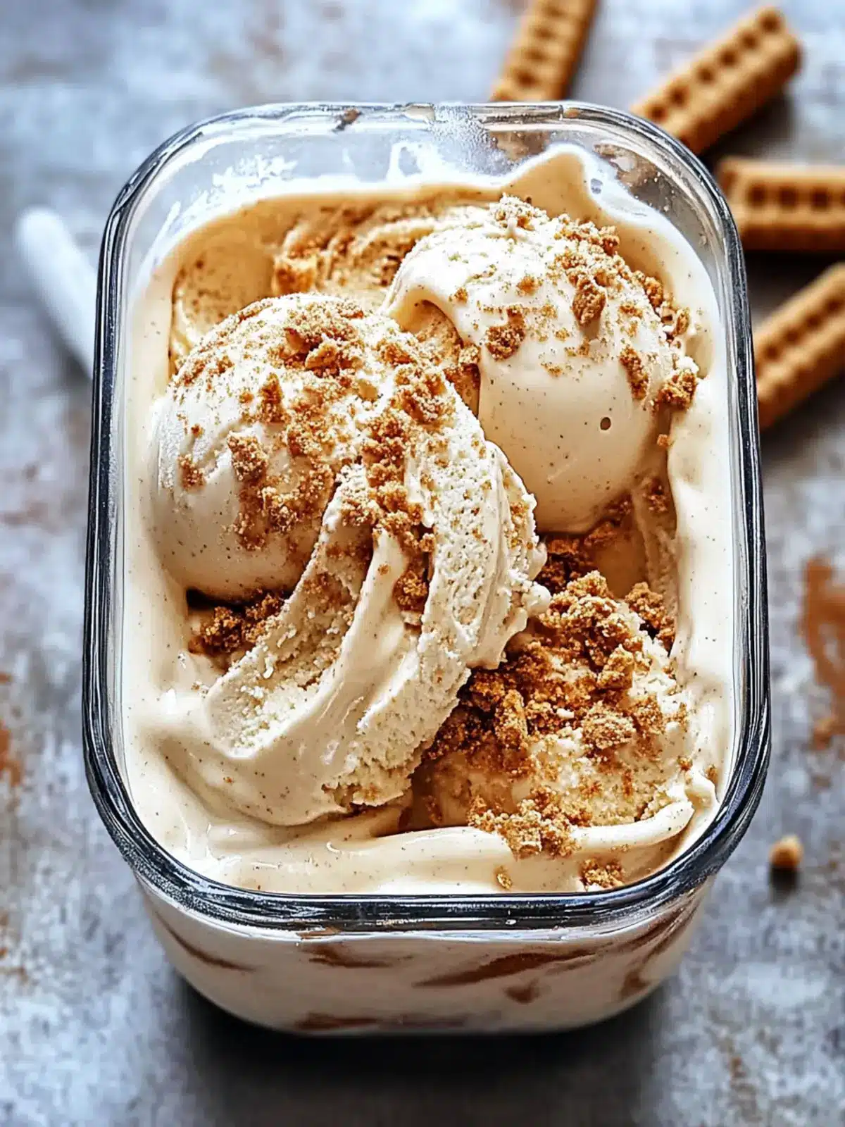 Homemade Biscoff Ice Cream That Will Melt Your Heart 2 Homemade Biscoff Ice Cream