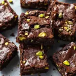 Fudgy Pistachio Brownies: Indulgent Gluten-Free Delight 8 Fudgy Pistachio Brownies