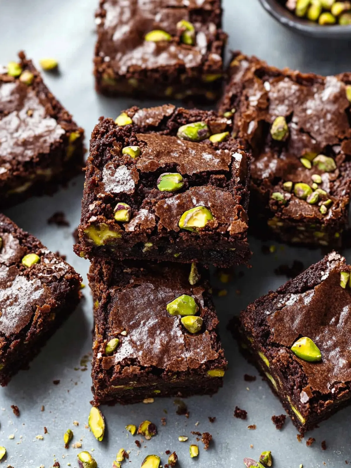 Fudgy Pistachio Brownies: Indulgent Gluten-Free Delight 5 Fudgy Pistachio Brownies