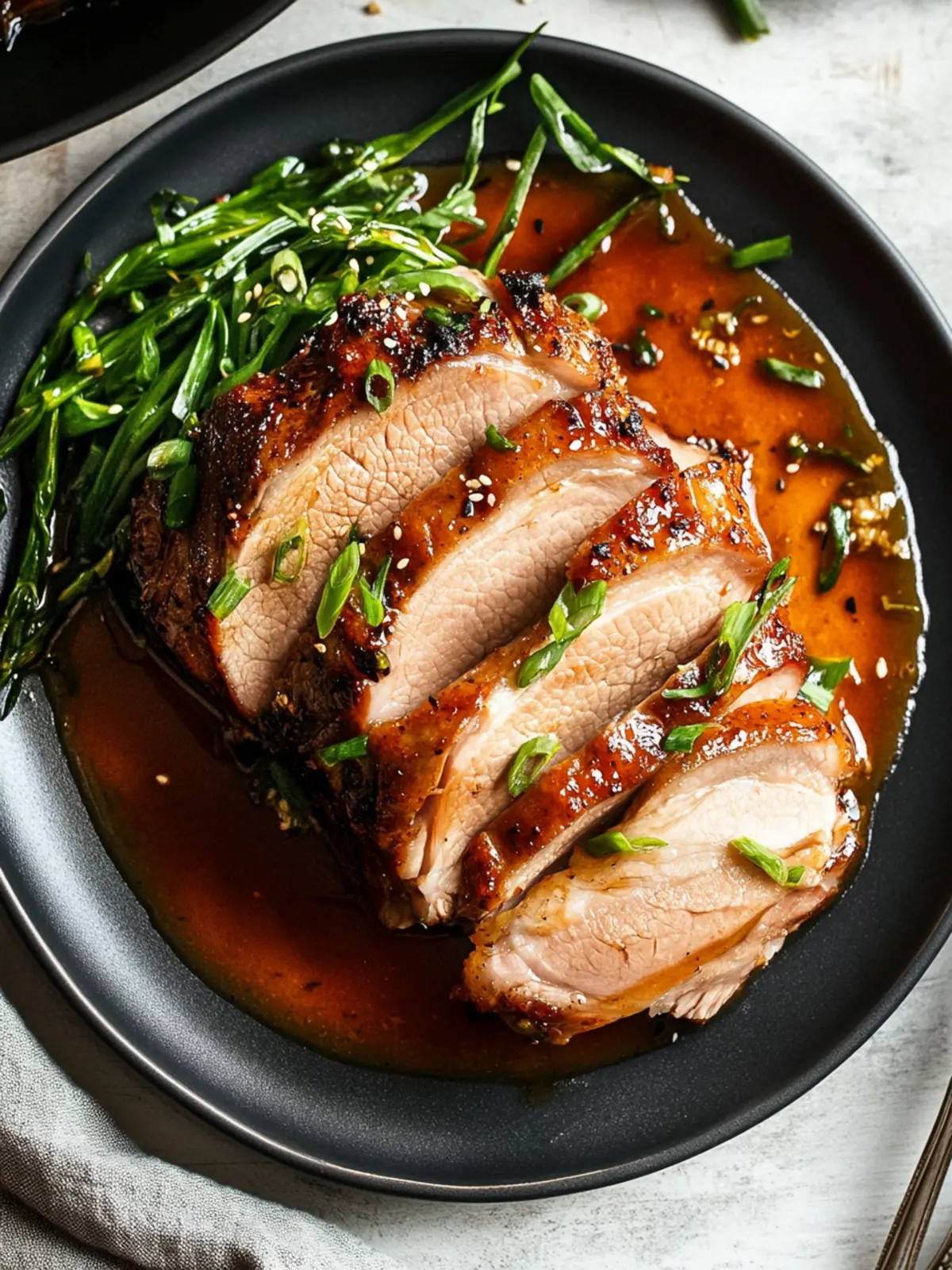 Miso Gochujang Braised Pork Roast with Refreshing Scallion Salad 3 Miso Gochujang Braised Pork Roast